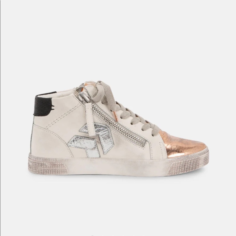 Dolce Vita Zonya Leather High Top Sneakers size 9.5